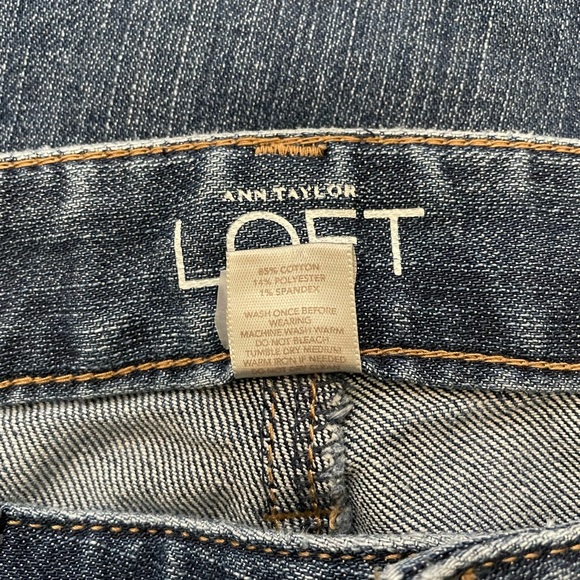 Ann Taylor Loft Modern Straight Leg Ladies Denim Jeans - Size 4P - Picture 7 of 12